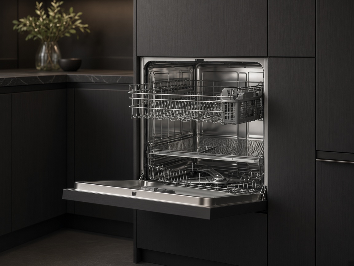 Посудомоечная машина Miele с открытой дверцей