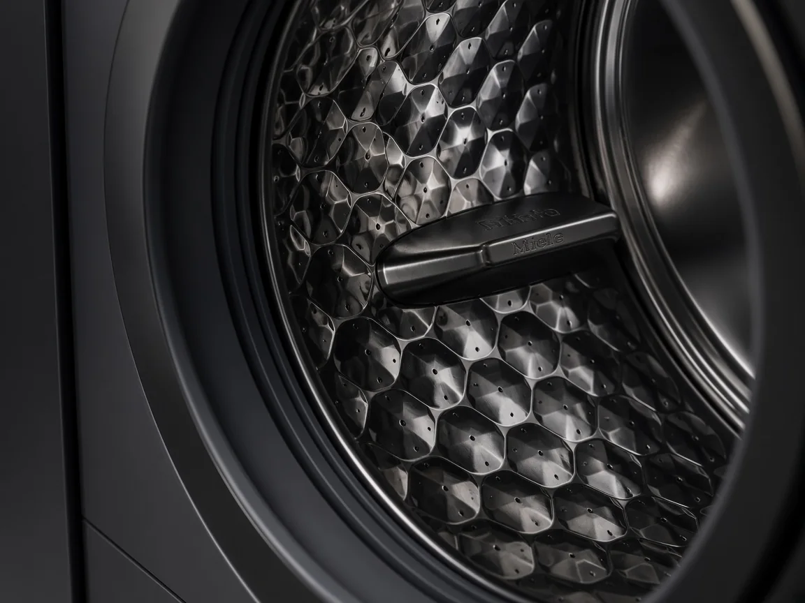 Барабан стиральной машины Miele крупным планом
